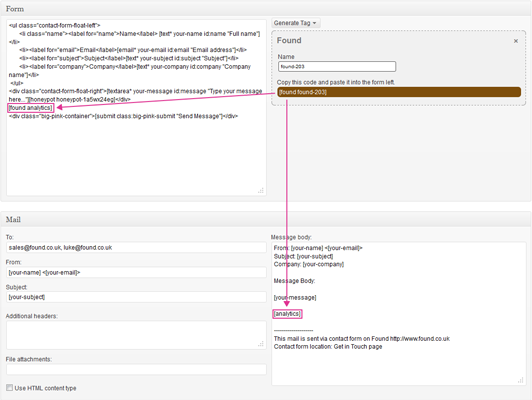Found Plugin form Found Plugin form