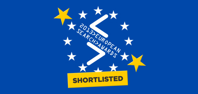 Found shortlisted for innovation at 2013 European Search Awards