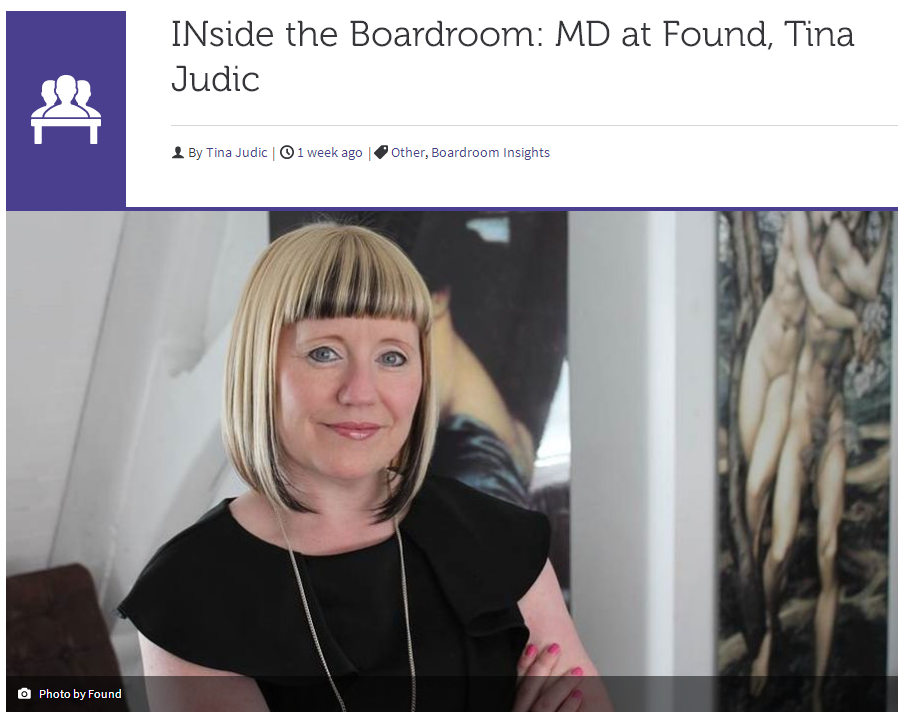 INside the Boardroom MD at Found, Tina Judic