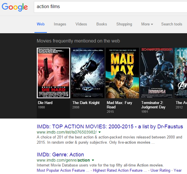action film keyword optimization