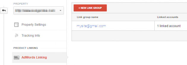 Adwords linking