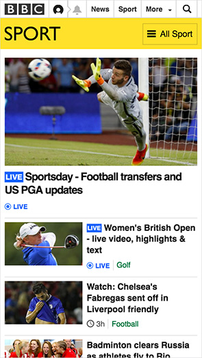 BBC Sport Mobile