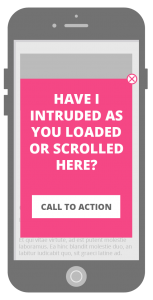 Bad practice interstitials - loading on scroll from search