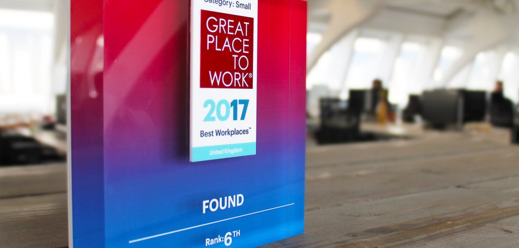 Great place to work trophy
